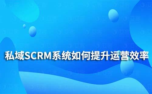 私域SCRM系統如何助力企業提升運營效率