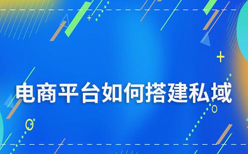 電商平臺怎么搭建私域流量