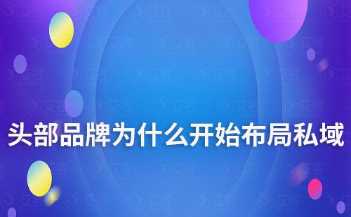 頭部品牌為什么也紛紛開始布局自己的私域