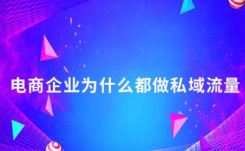 電商企業為什么都做私域流量